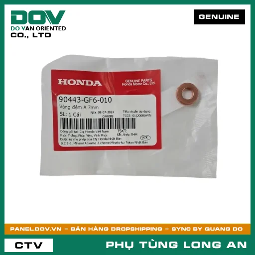 VÒNG ĐỆM A 7MM HONDA SUPER DREAM, WAVE 100, WAVE ALPHA — 90443GF6010