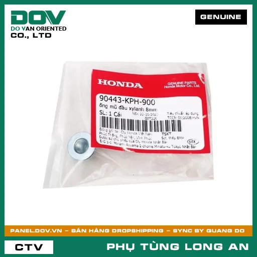 ỐNG MŨ ĐẦU XYLANH 8MM HONDA BLADE 110, FUTURE 125, FUTURE NEO, MSX 125, WAVE ALPHA 110, WAVE RSX 110 — 90443KPH900