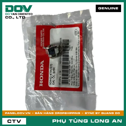 ĐAI ỐC 8MM HONDA CB500X, CBR500R, FUTURE 125, FUTURE NEO, MSX 125, SUPER CUB C125 — 90443KTM970