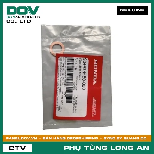 VÒNG ĐỆM 10MM HONDA CB350 H'NESS, FUTURE 125, GOLDWING, MSX 125, REBEL 1100, SUPER CUB C125, VISION 110, WAVE RSX 110 — 90443MB0000