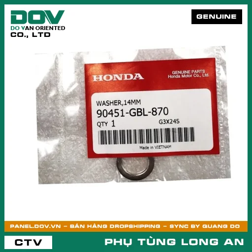 VÒNG ĐỆM 14MM HONDA REBEL 300, REBEL 500 — 90451GBL870