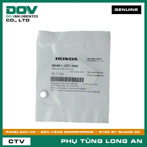 ĐỆM NHÔM 6,5X12MM HONDA FUTURE NEO, SUPER DREAM, WAVE 100, WAVE ALPHA — 90461357000