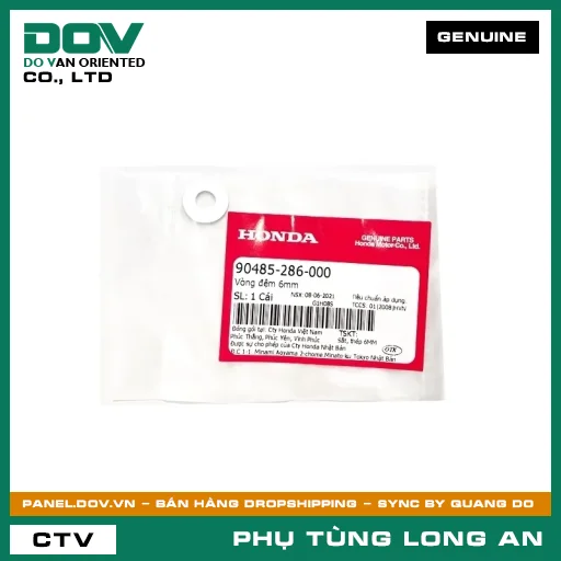 VÒNG ĐỆM 6MM HONDA FUTURE NEO, MSX 125, WAVE 100, WAVE ALPHA — 90485286000