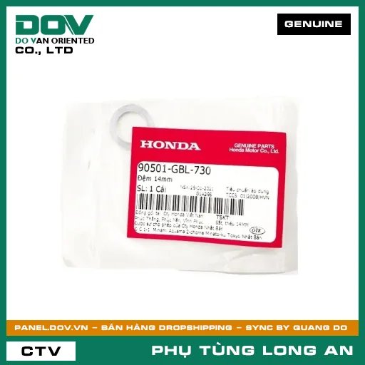 ĐỆM 14MM HONDA FUTURE NEO, WAVE RSX 110 — 90501GBL730