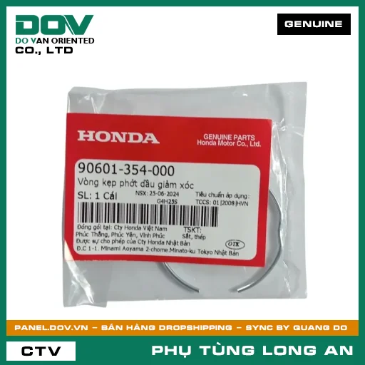 VÒNG KẸP PHỐT NHỚT GIẢM XÓC HONDA CB250 NIGHTHAWK, ICON E, LEAD 125, MSX 125, PCX, PCX 125, PCX 125/150, PCX 160, SH MODE, VISION 110, WINNER 150, WINNER R, WINNER X — 90601354000