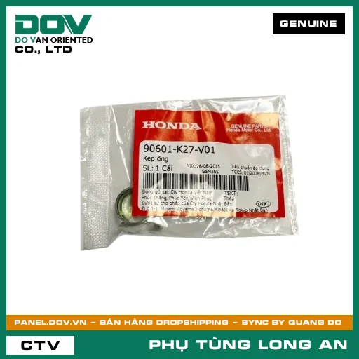 KẸP ỐNG HONDA ADV350, AIR BLADE 125, AIR BLADE 125/150, BLADE 110, DREAM 110, FUTURE 125, LEAD 125, PCX, PCX 125, PCX 125/150, SH 125/150, SH 350, SH MODE, WAVE ALPHA 110, WAVE RSX 110 — 90601K27V01