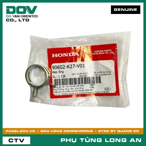 KẸP ỐNG HONDA AIR BLADE 125, AIR BLADE 125/150, AIR BLADE 125/160, LEAD 125, PCX, PCX 125, PCX 125/150, PCX 160, SH 125/150, SH 125/160, SH MODE, VARIO 160 — 90602K27V01