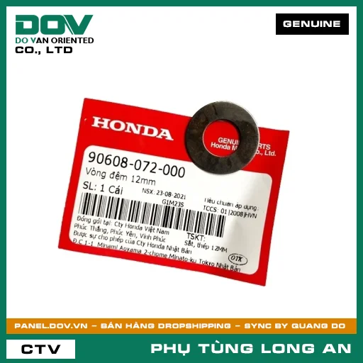 VÒNG ĐỆM 12MM HONDA CB150R, CBR150R, WINNER 150, WINNER R, WINNER X — 90608072000
