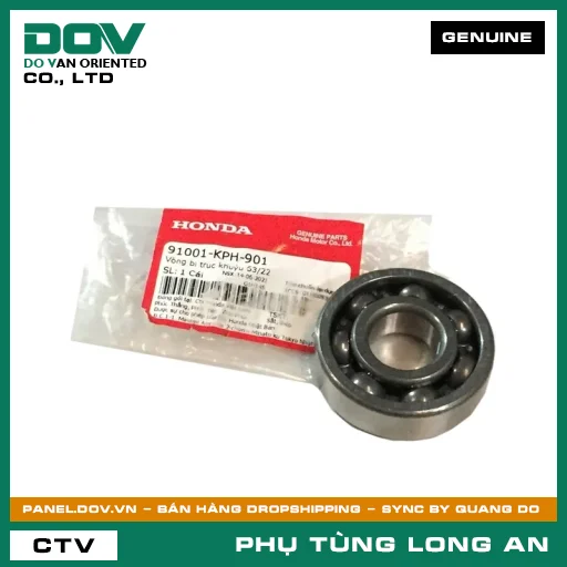 VÒNG BI TRỤC KHUỶU 63/22 HONDA BLADE 110, DREAM 110, FUTURE 125, FUTURE NEO, MSX 125, WAVE ALPHA 110, WAVE RSX 110 — 91001KPH901