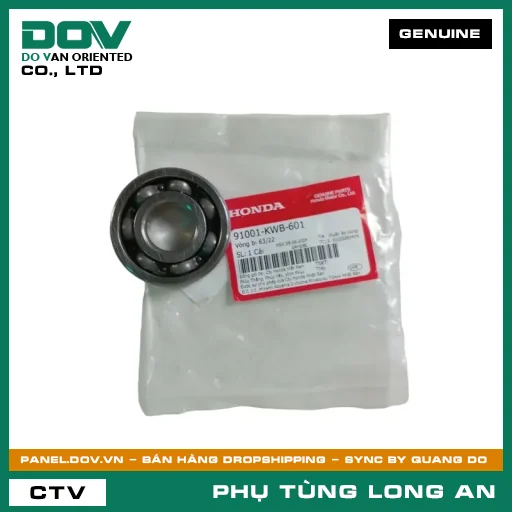 VÒNG BI 63/22 HONDA BLADE 110, DREAM 110, FUTURE 125, MSX 125, WAVE ALPHA 110, WAVE RSX 110 — 91001KWB601