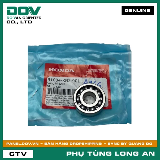 VÒNG BI 6201 (KHÔNG PHỐT CHẮN BỤI) HONDA SH 125/150 — 91004KN2901