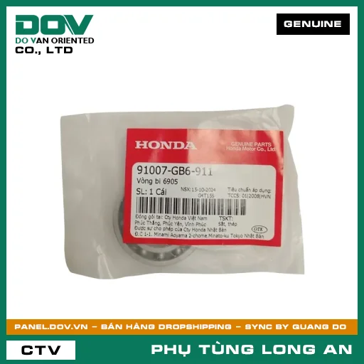 VÒNG BI 6905 HONDA FUTURE NEO, WAVE ALPHA — 91007GB6911