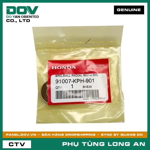 VÒNG BI TRỤC CƠ 6001U HONDA FUTURE 125, FUTURE NEO, MSX 125, SUPER CUB C125 — 91007KPH901