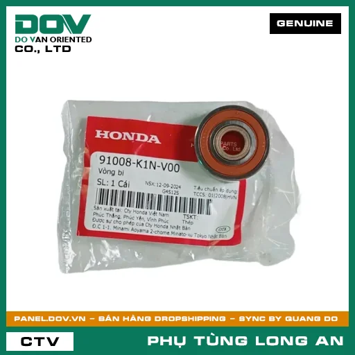 VÒNG BI 6002UU HONDA AIR BLADE 125/160, LEAD 125, SH MODE, VISION 110 — 91008K1NV00