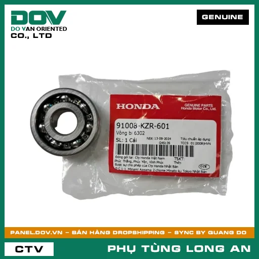 VÒNG BI 6302 HONDA AIR BLADE 125, AIR BLADE 125/150, LEAD 125, PCX, PCX 125, SH 125/150, SH MODE, VISION 110 — 91008KZR601