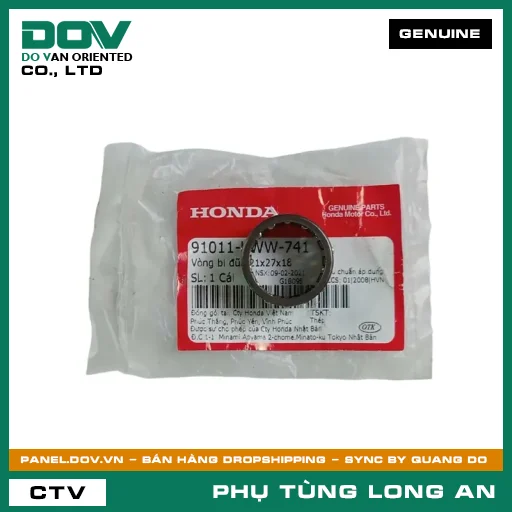 VÒNG BI ĐŨA 21X27X18 HONDA BLADE 110, DREAM 110, FUTURE 125, MSX 125, SUPER CUB C125, WAVE ALPHA 110, WAVE RSX 110 — 91011KWW741