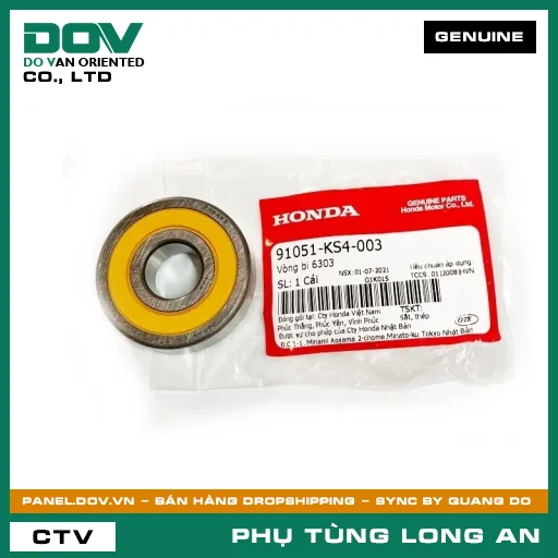 VÒNG BI 6303 HONDA ADV350, AIR BLADE 110, PCX, SH 125/150, SH 350 — 91051KS4003