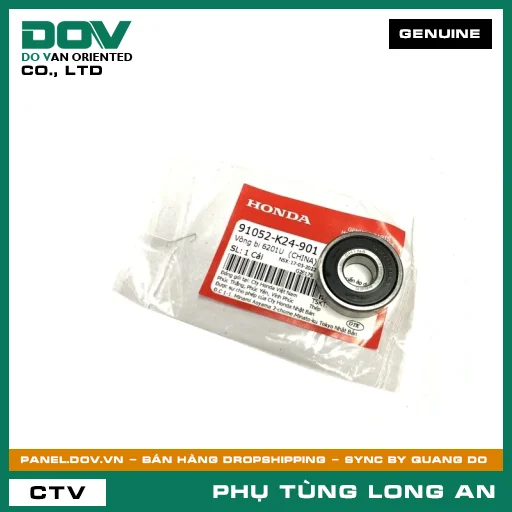 VÒNG BI 6201U (1MẶT CHẮN BỤI) HONDA AIR BLADE 125, AIR BLADE 125/150, AIR BLADE 125/160, BLADE 110, FUTURE 125, LEAD 125, PCX, PCX 125, PCX 125/150, PCX 160, SUPER CUB C125, VARIO 160, VISION 110, WAVE RSX 110 — 91052K24901
