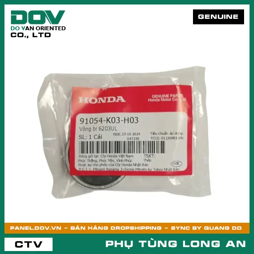 VÒNG BI 6203UL HONDA BLADE 110, FUTURE 125, WAVE ALPHA 110, WAVE RSX 110 — 91054K03H03
