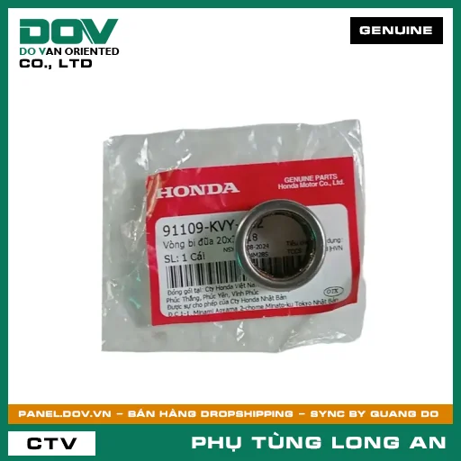 VÒNG BI ĐŨA 20X29X18 HONDA AIR BLADE 125, AIR BLADE 125/150, AIR BLADE 125/160, LEAD 125, PCX, PCX 125, PCX 125/150, SH 125/150, SH MODE, VARIO 160, VISION 110 — 91109KVY902