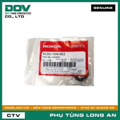 PHỐT NHỚT 14X20X3 HONDA AIR BLADE 110, AIR BLADE 125, AIR BLADE 125/150, AIR BLADE 125/160, LEAD 125, PCX, PCX 125, PCX 125/150, SH 125/150, SH MODE, VARIO 160, VISION 110 — 91201434003