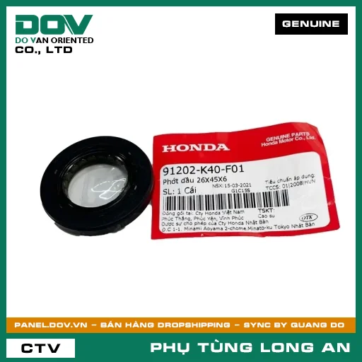 PHỐT NHỚT 26X45X6 HONDA PCX 160, SH 125/150, SH 125/160 — 91202K40F01