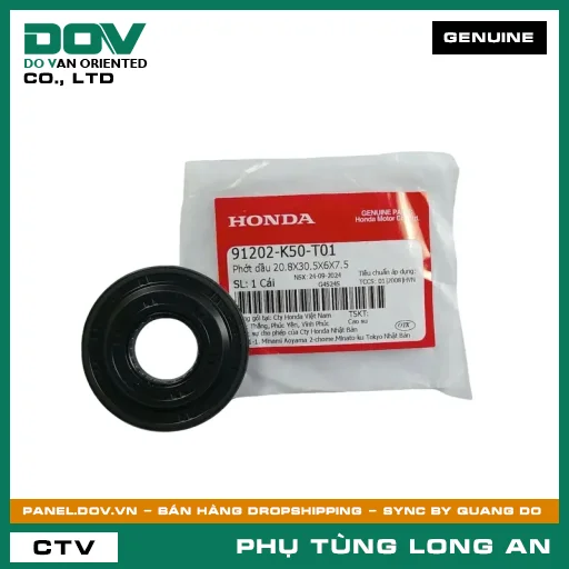 PHỐT NHỚT 20.8X30.5X6X7.5 HONDA  — 91202K50T01