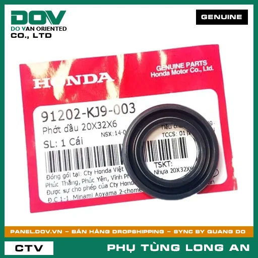 PHỐT NHỚT 20X32X6 HONDA AIR BLADE 110, CLICK 110, VISION 110 — 91202KJ9003