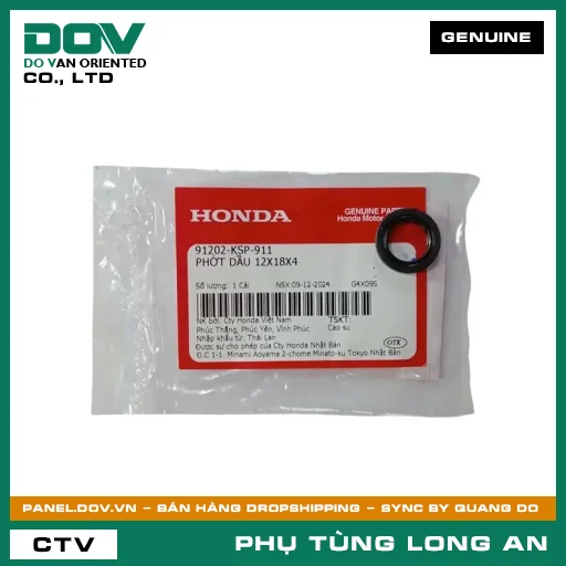PHỐT NHỚT 12X18X4 HONDA CB150R, CB350 H'NESS, CBR150R, WINNER 150, WINNER R, WINNER X — 91202KSP911