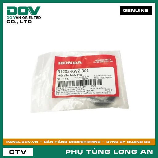 PHỐT NHỚT 24.8X34X8 HONDA  — 91202KWZ901