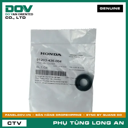 PHỐT NHỚT 12X24X5 HONDA CLICK 110 — 91203436004