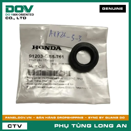 PHỐT NHỚT 17X29X5 HONDA SUPER DREAM, WAVE 100, WAVE ALPHA — 91203GB5761