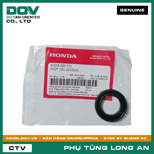 PHỐT NHỚT 20X32X6 HONDA AIR BLADE 125, AIR BLADE 125/150, SH MODE — 91203K50T01