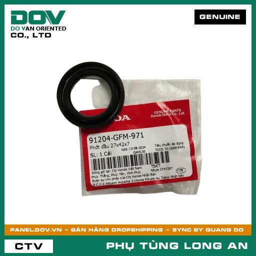 PHỐT NHỚT 27X42X7 HONDA LEAD 110, LEAD 125 — 91204GFM971
