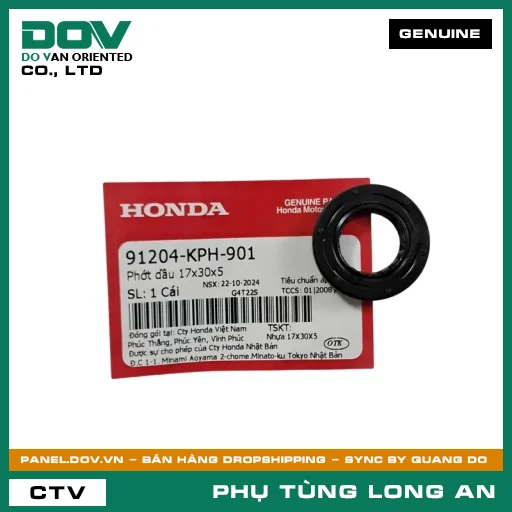 PHỐT NHỚT 17X30X5 HONDA FUTURE 125, FUTURE NEO, MSX 125 — 91204KPH901