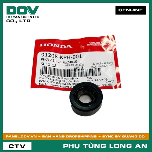 PHỐT NHỚT 11.6X24X10 HONDA FUTURE 125, FUTURE NEO, MSX 125, SUPER CUB C125, WAVE ALPHA — 91208KPH901