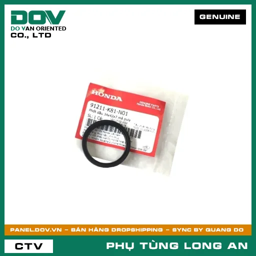 PHỐT NHỚT 34X41X4 MÁ PULY HONDA SH 125/150, SH 125/160, VISION 110 — 91211K81N01