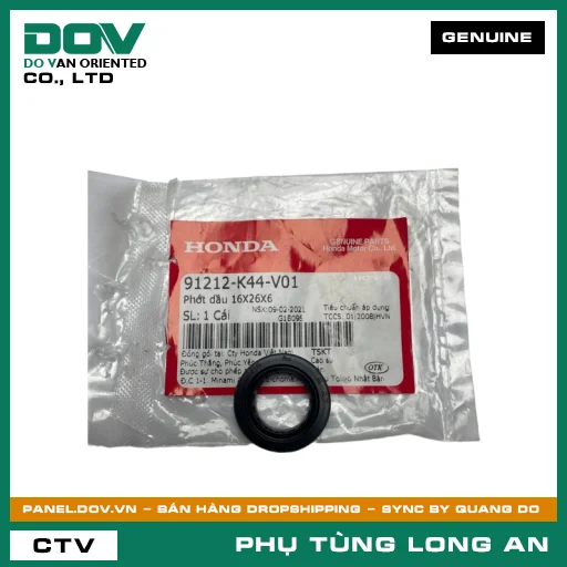PHỐT NHỚT 16X26X6 HONDA  — 91212K44V01