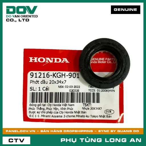 PHỐT NHỚT 20X34X7 HONDA CB150R, CBR150R, WINNER 150, WINNER R, WINNER X — 91216KGH901