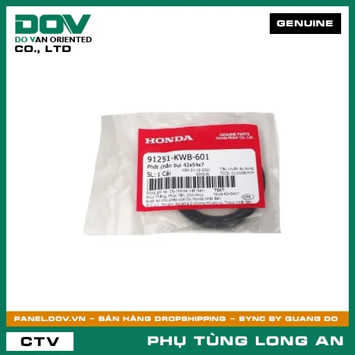 PHỐT CHẮN BỤI 42X54X7 HONDA BLADE 110, FUTURE 125, WAVE ALPHA, WAVE RSX 110 — 91251KWB601