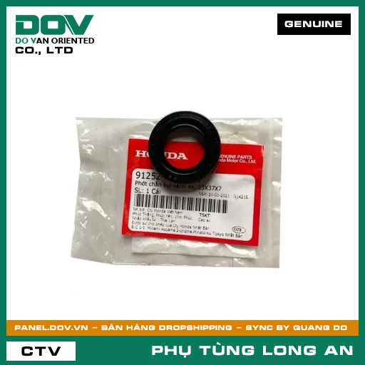 PHỐT CHẮN BỤI VÀNH XE, 23X37X7 HONDA ADV350, CB300R, MSX 125 — 91252KGH902