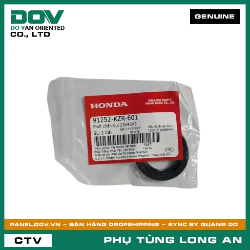 PHỐT CHẮN BỤI 25X40X5 HONDA AIR BLADE 125, AIR BLADE 125/150, SH 125/150, SH 125/160, VARIO 160 — 91252KZR601