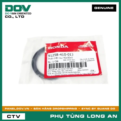 PHỐT CHẮN BỤI 40X50X5 HONDA CB250 NIGHTHAWK, FUTURE NEO, WAVE ALPHA — 91258410013