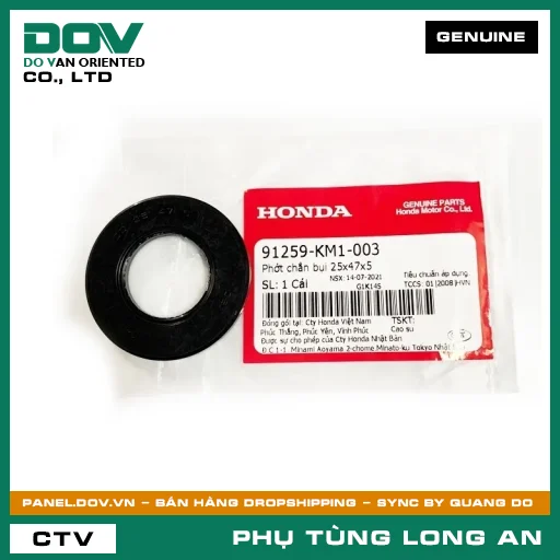 PHỐT CHẮN BỤI 25X47X5 HONDA AIR BLADE 110, PCX, SH 125/150 — 91259KM1003