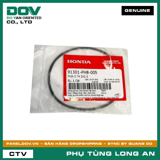 PHỐT O 74.5X2.5 HONDA FUTURE 125, MSX 125, SUPER CUB C125 — 91301PH8005