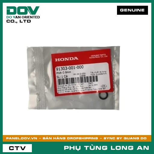 PHỐT O 8MM HONDA FUTURE NEO, SUPER DREAM, WAVE 100, WAVE ALPHA, WAVE RSX 110 — 91303001000