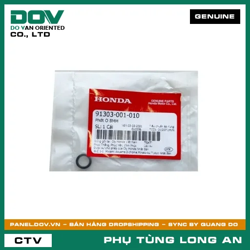 PHỐT O 8MM HONDA AIR BLADE 125/160, BLADE 110, DREAM 110, FUTURE 125, LEAD 125, PCX 160, SH 125/150, SH 125/160, SH MODE, SUPER CUB C125, VARIO 160, VISION 110, WAVE 100, WAVE ALPHA 110, WAVE RSX 110 — 91303001010