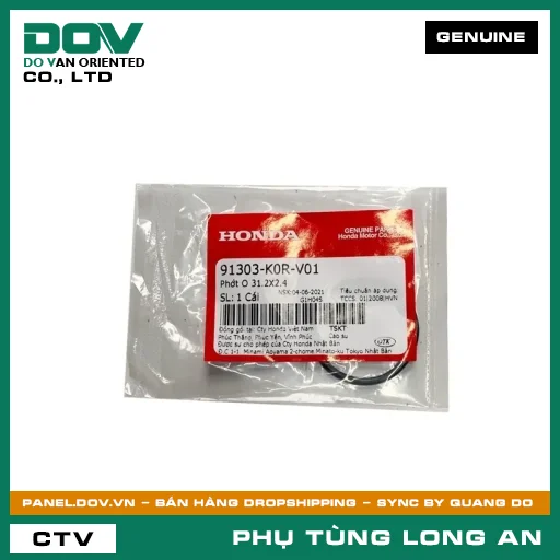 PHỐT O 31.2X2.4 HONDA AIR BLADE 125/160, LEAD 125, PCX 160, SH 125/150, SH 125/160, SH MODE, VARIO 160, VISION 110 — 91303K0RV01