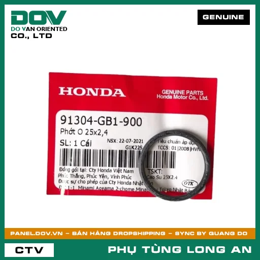 PHỐT O 25X2,4 HONDA BLADE 110, DREAM 110, FUTURE NEO, SUPER DREAM, WAVE 100, WAVE ALPHA, WAVE ALPHA 110, WAVE RSX 110 — 91304GB1900