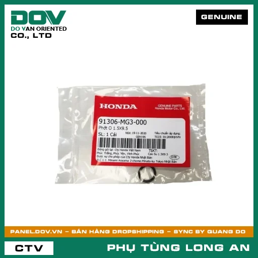 PHỐT O 1.5X9.5 HONDA AIR BLADE 110, AIR BLADE 125, AIR BLADE 125/150, CB150R, CB300R, CB350 H'NESS, CBR150R, CLICK 110, FUTURE NEO, LEAD 125, PCX, PCX 125, PCX 125/150, REBEL 300, SH 125/150, SH MODE, VISION 110, WINNER 150, WINNER R, WINNER X — 91306MG3000